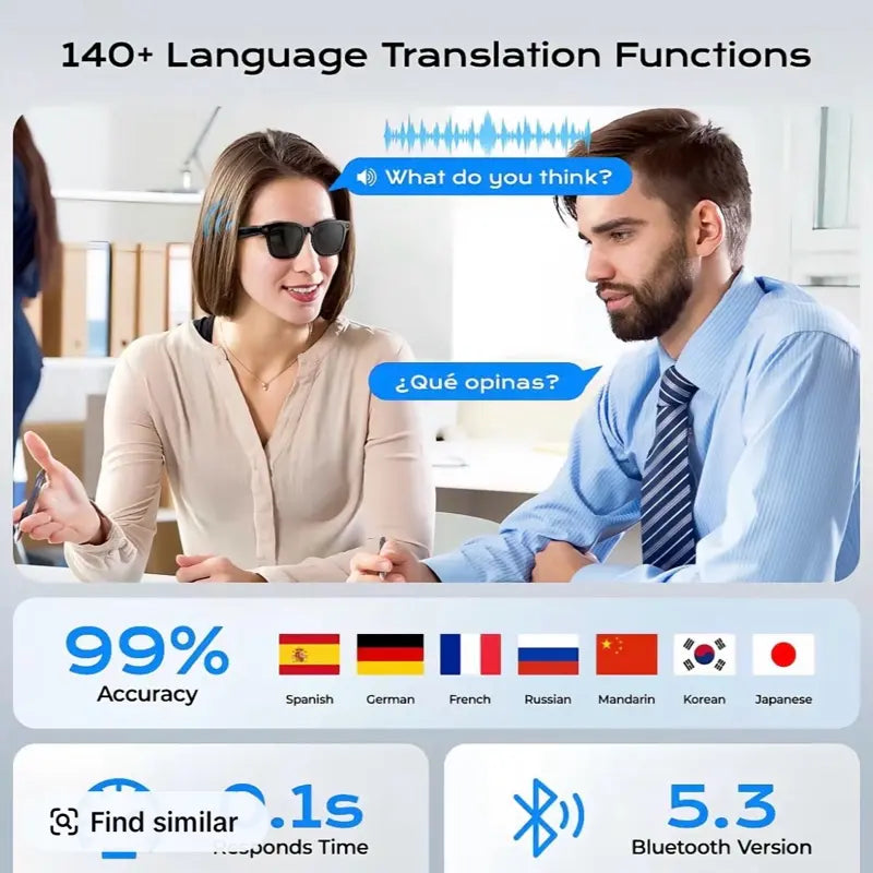 AI smart glasses live translation