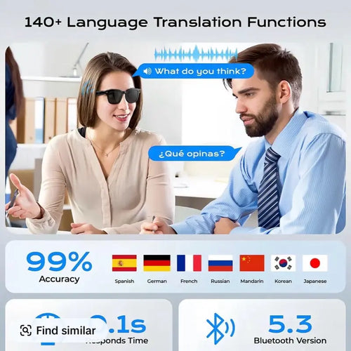 AI smart glasses live translation